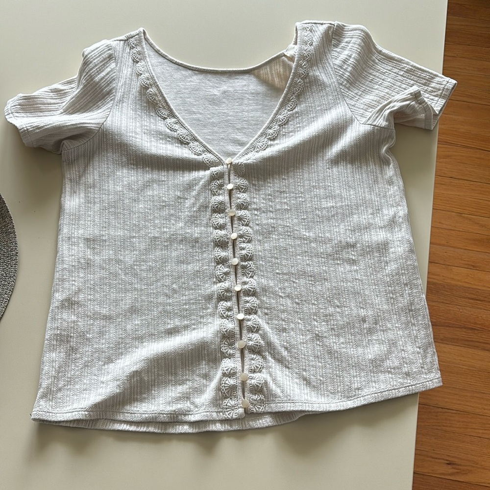 Sezane button-up short sleeve